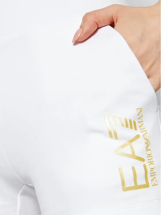 Logo Print Fitted Shorts
