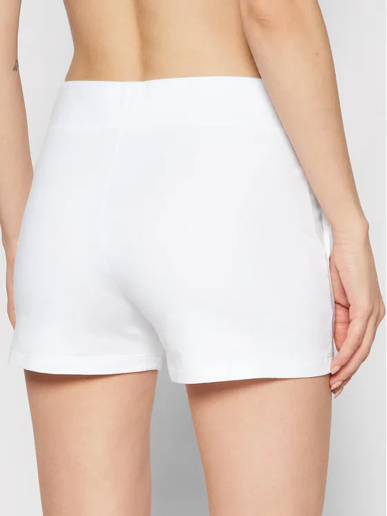 Logo Print Fitted Shorts