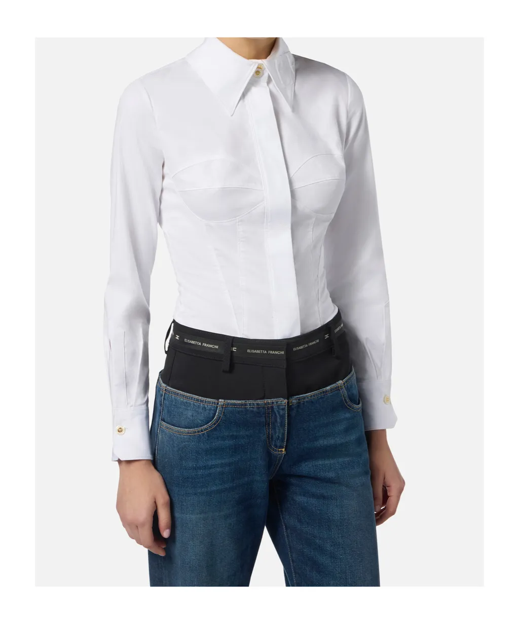 Embroidered-Logo Shirt