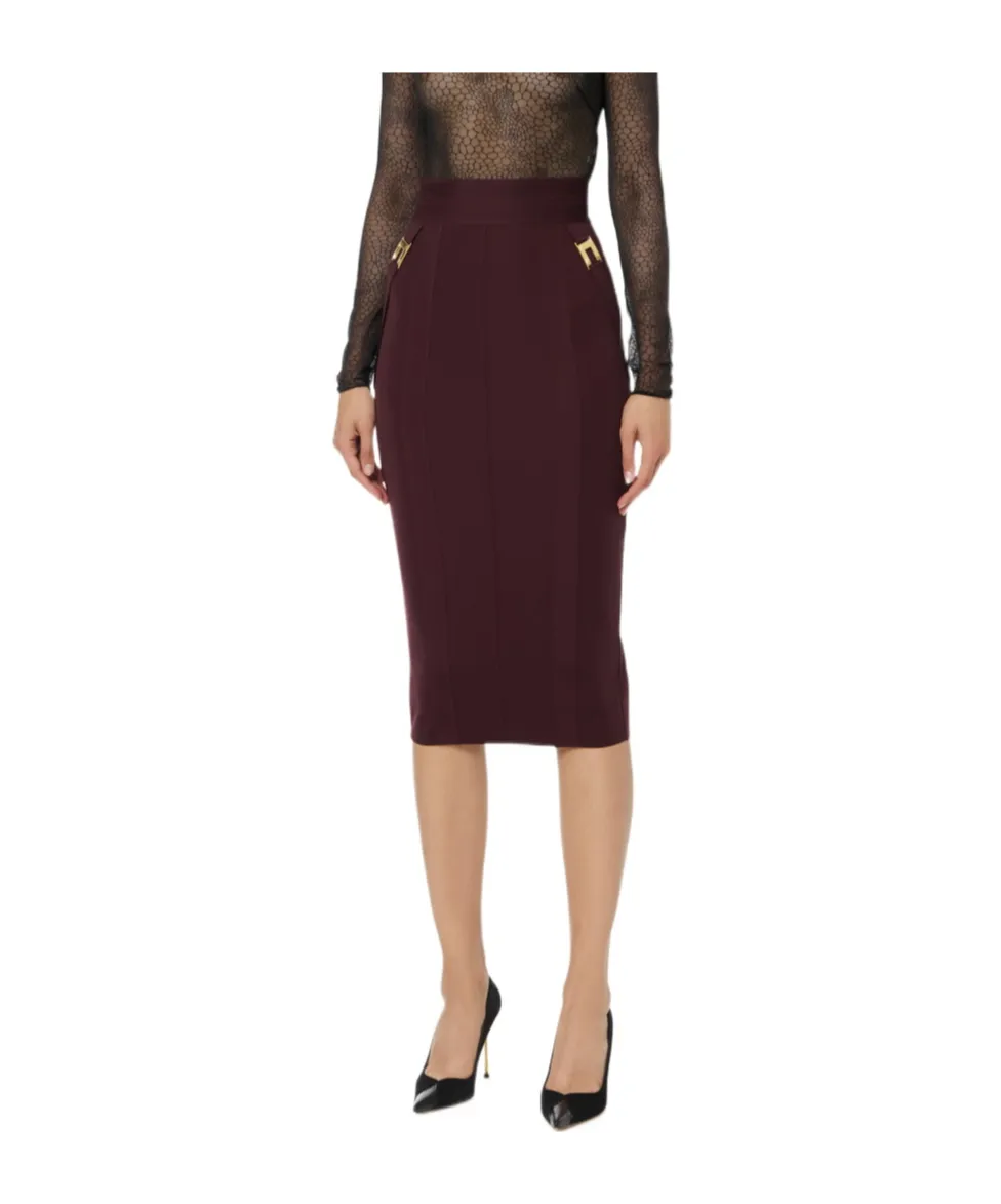 Logo Embellished Skirt