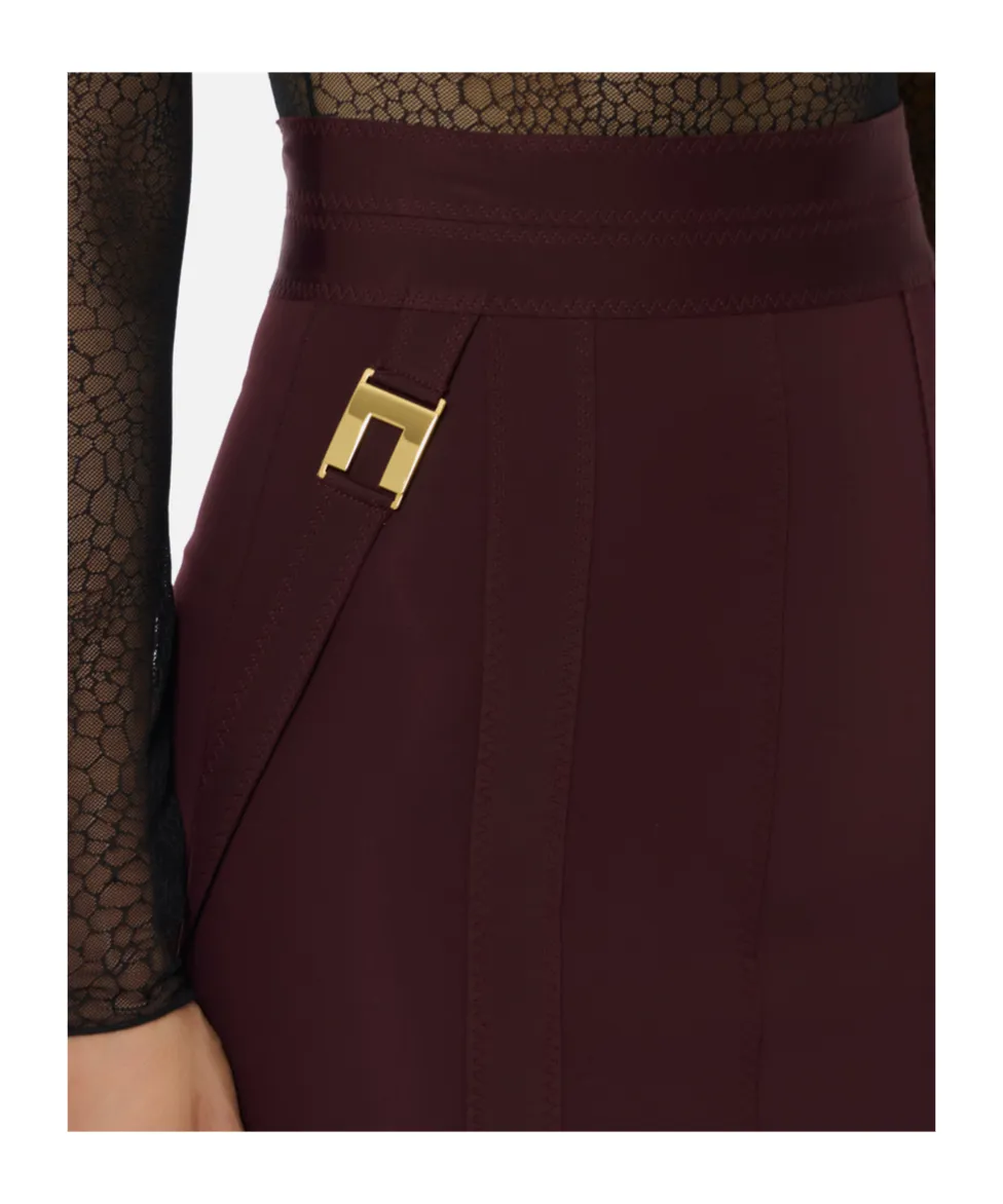 Logo Embellished Skirt