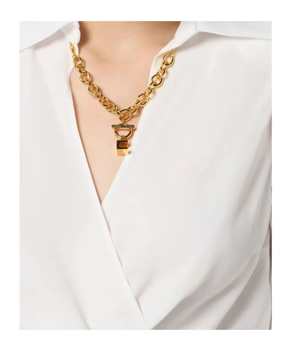 Long-Sleeve Wrap Blouse