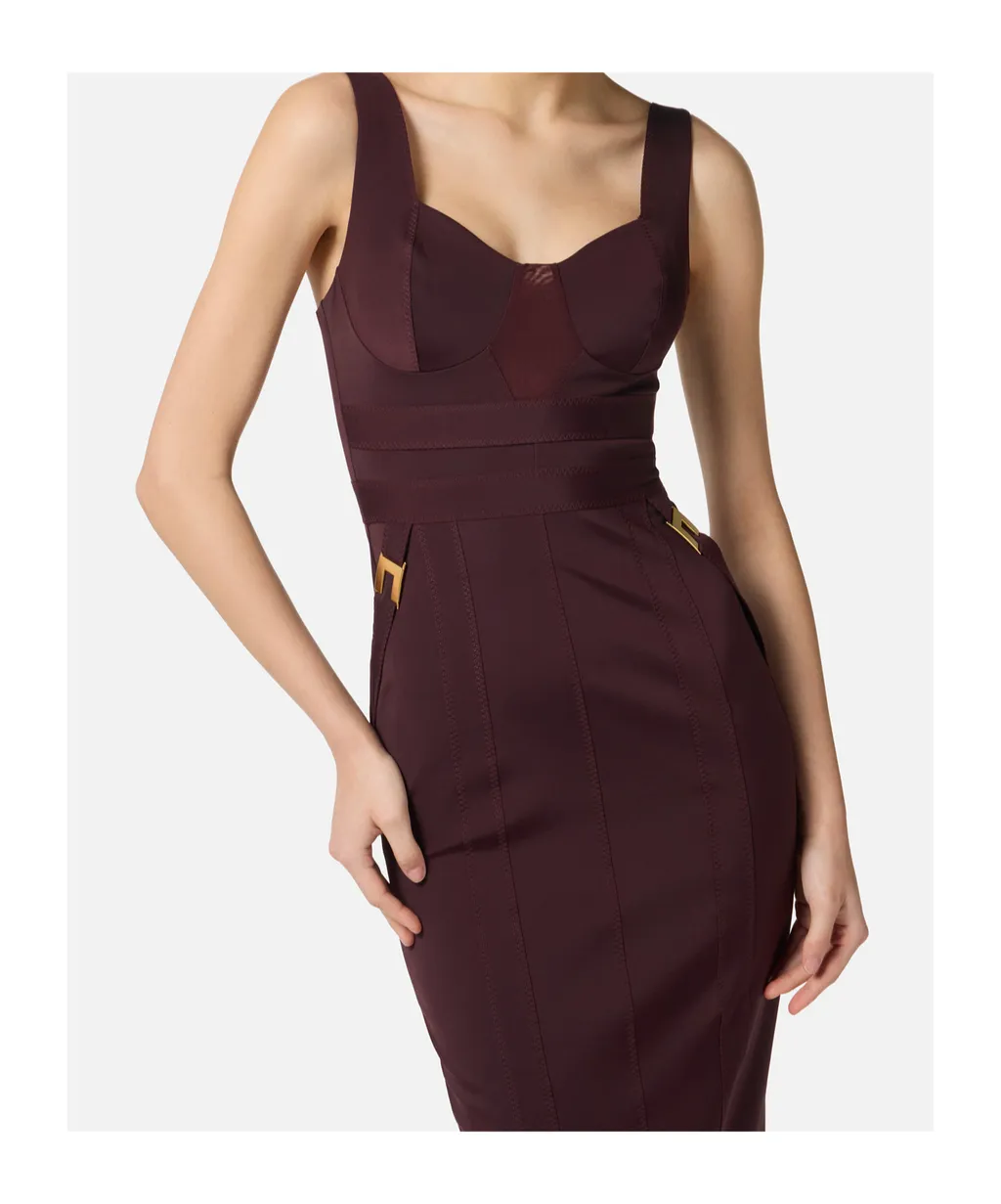 V-Neck Fitted Dress