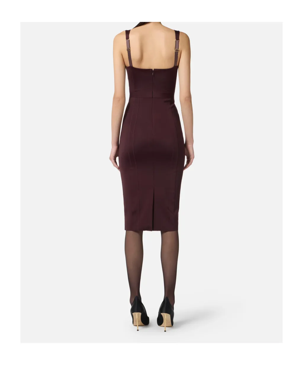 V-Neck Fitted Dress