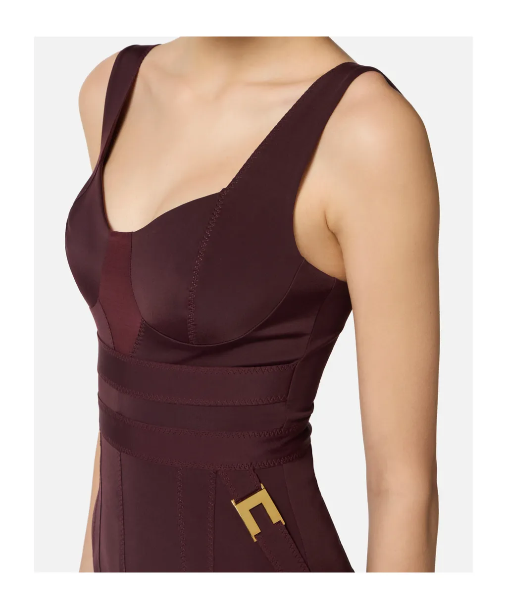 V-Neck Fitted Dress