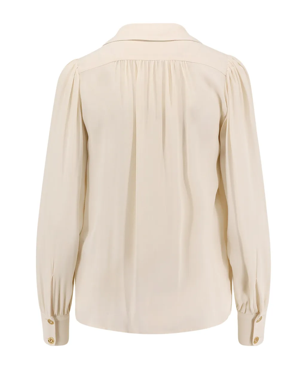 Jewel Detailed Georgette Blouse