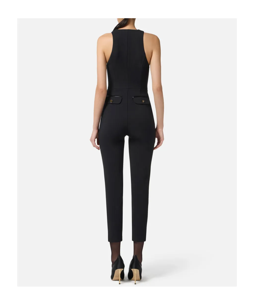 Double-Layer CrÊPe Jumpsuit