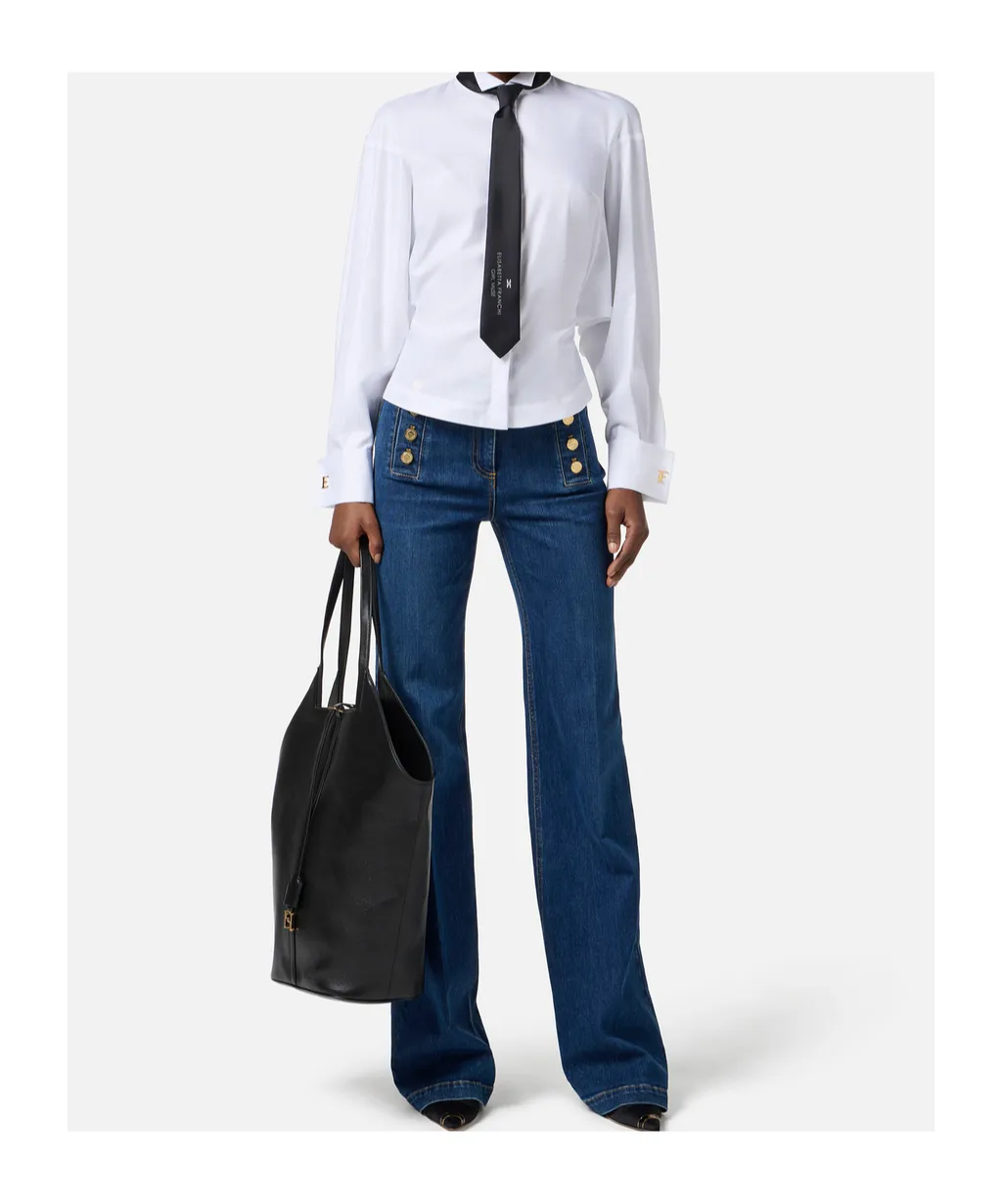 Neck-Tie Poplin Shirt