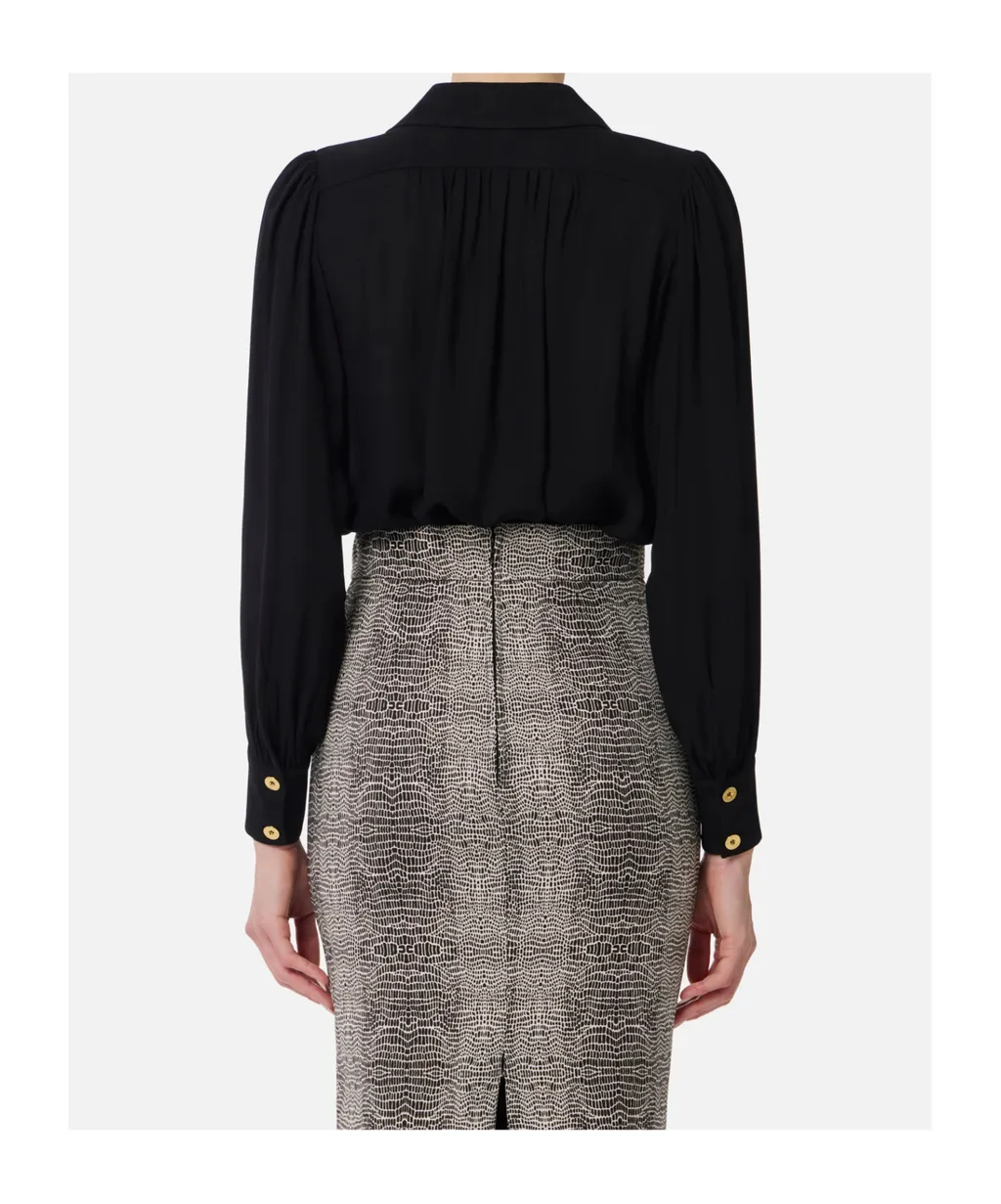 Jewel Detailed Georgette Blouse