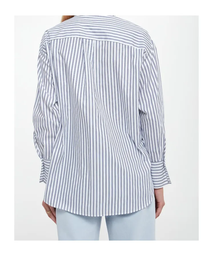 Cotton Striped Poplin Shirt