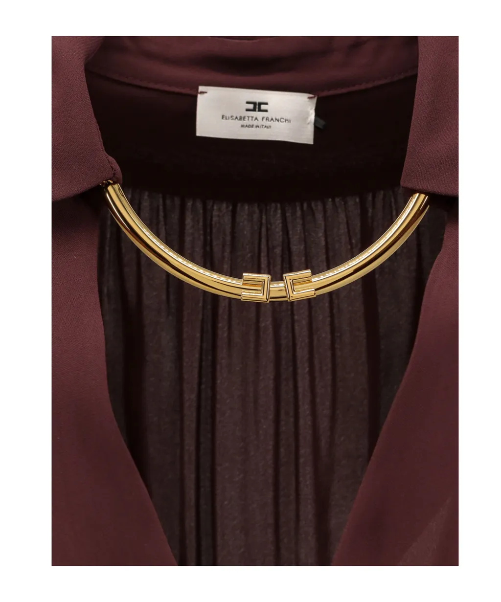 Jewel Detailed Georgette Blouse