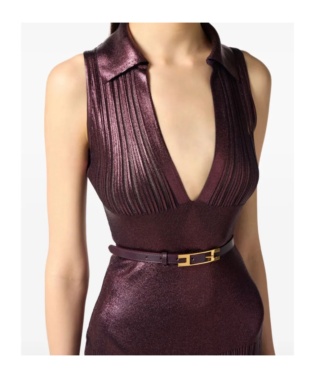 Pleated Midi Dress