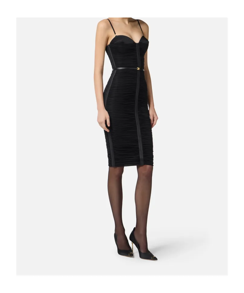 Ruched Strappy Dress