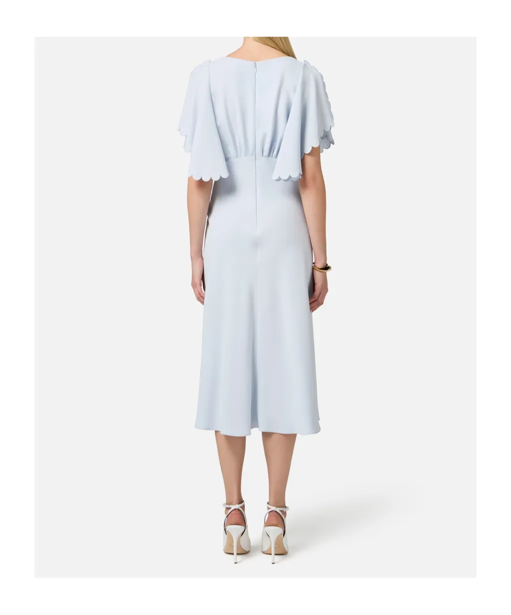 V-Neck Flared Dress
