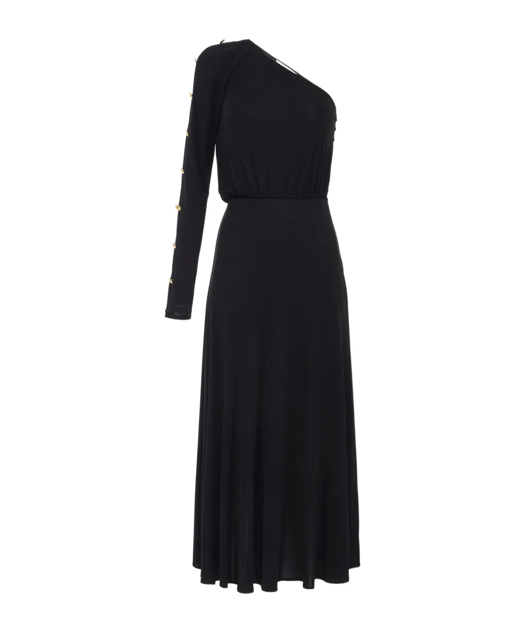 One-Shoulder Midi Dress