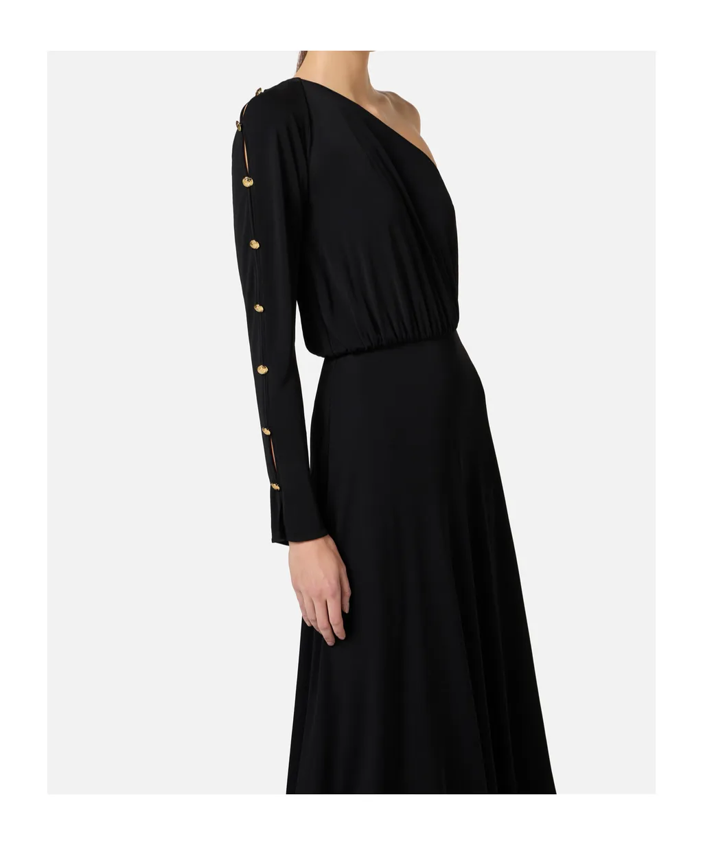 One-Shoulder Midi Dress