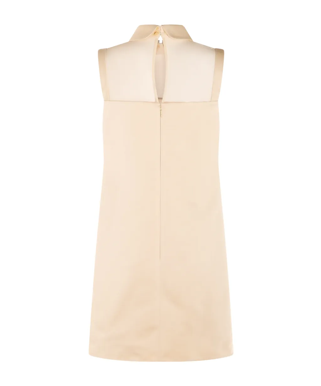 Embellished Duchesse Satin Dress