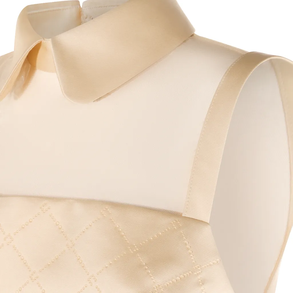 Embellished Duchesse Satin Dress
