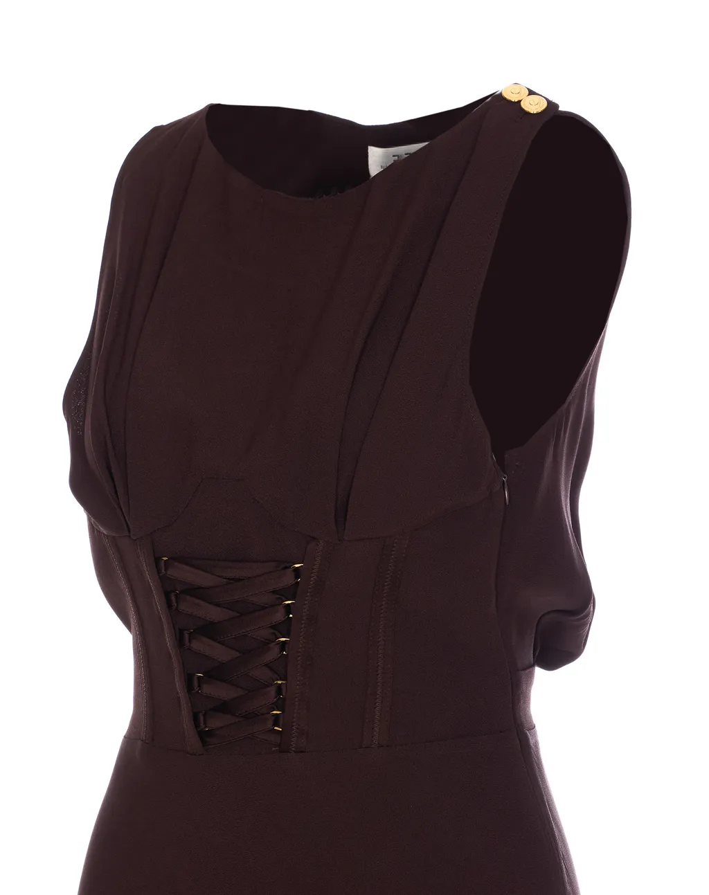 CrÊPe-Back Satin Dress