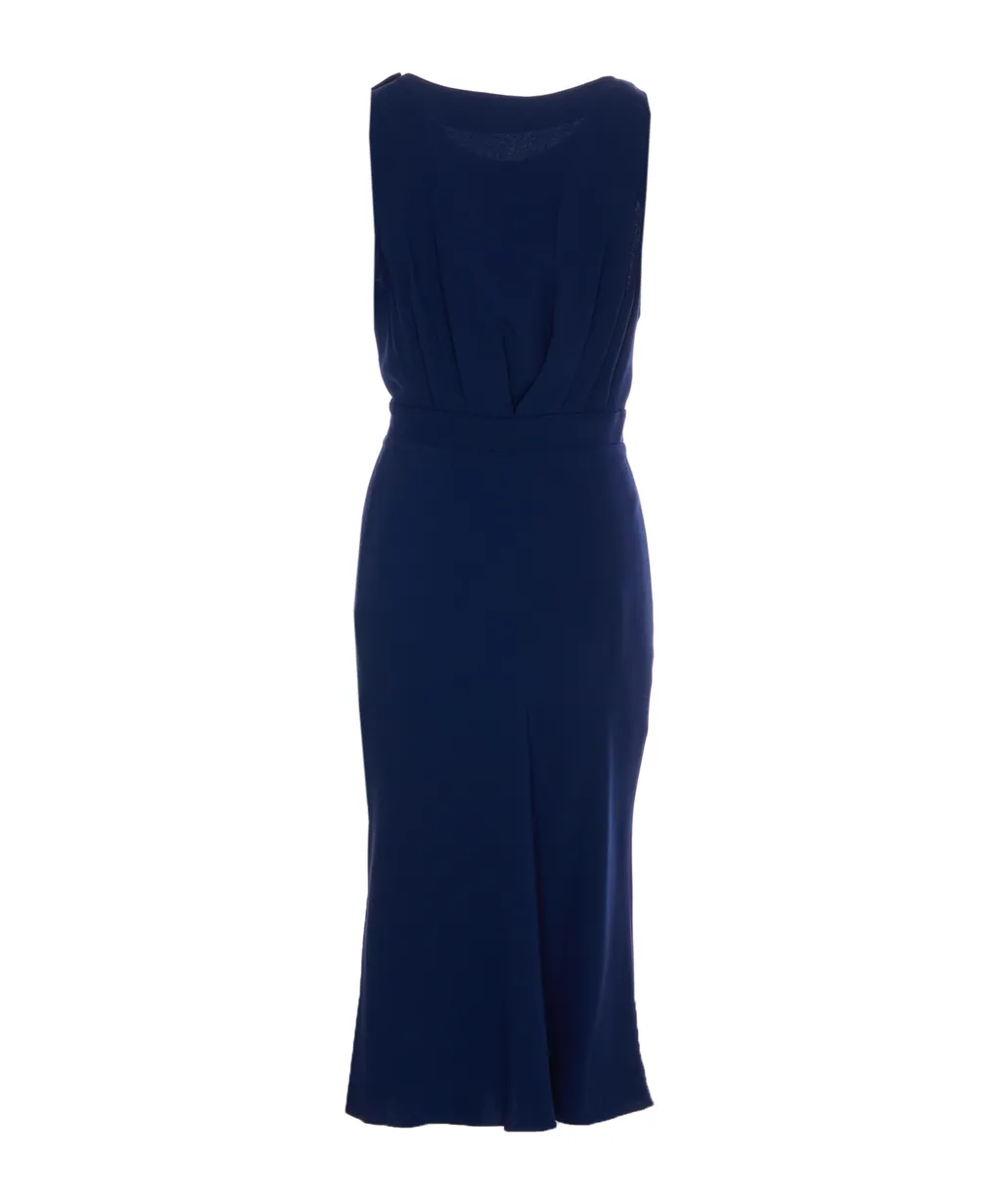 CrÊPe-Back Satin Dress