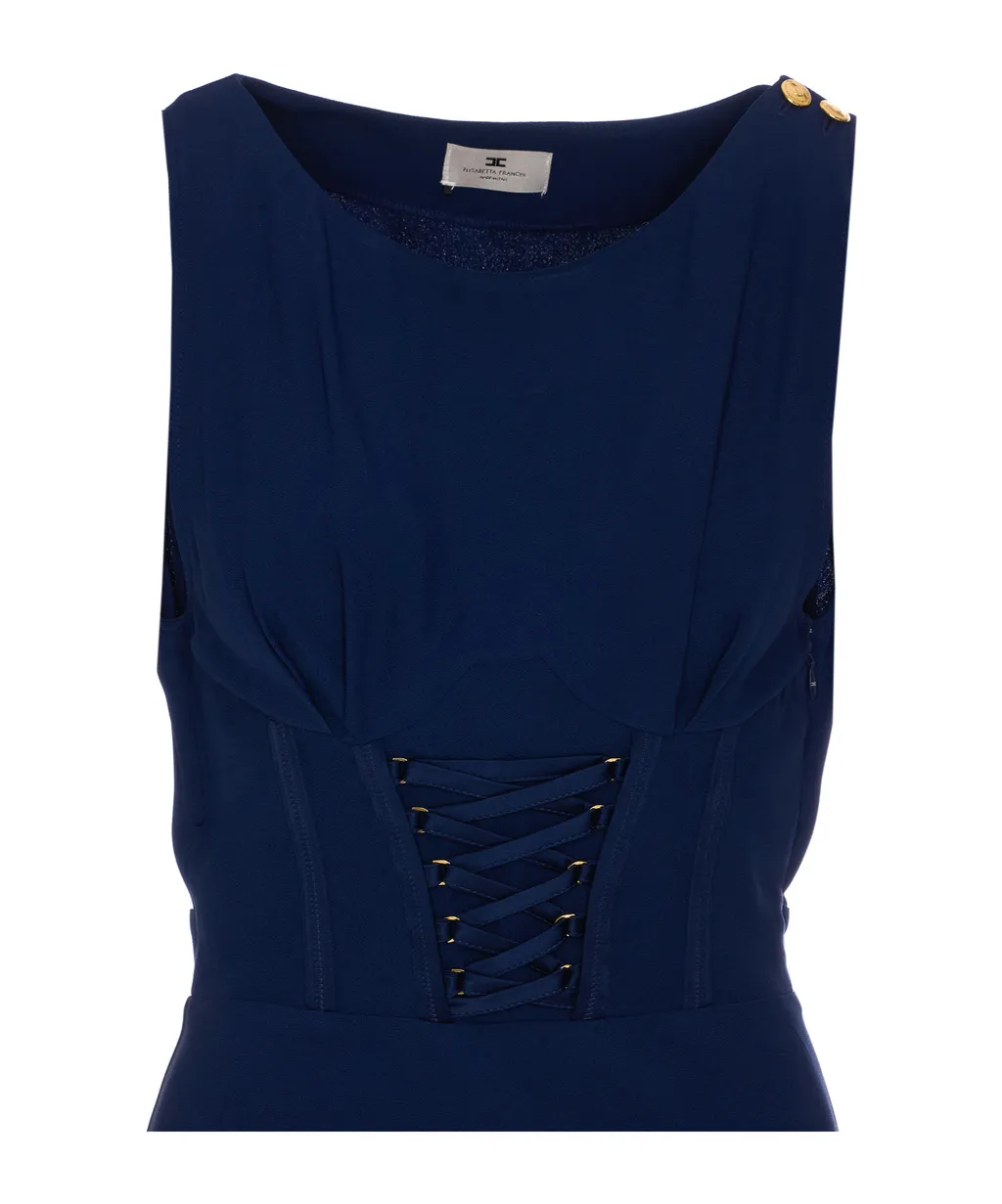 CrÊPe-Back Satin Dress