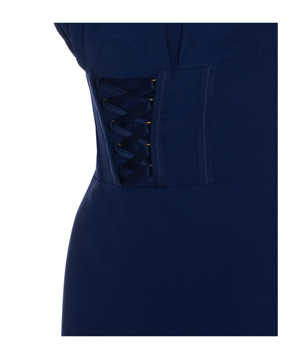 CrÊPe-Back Satin Dress