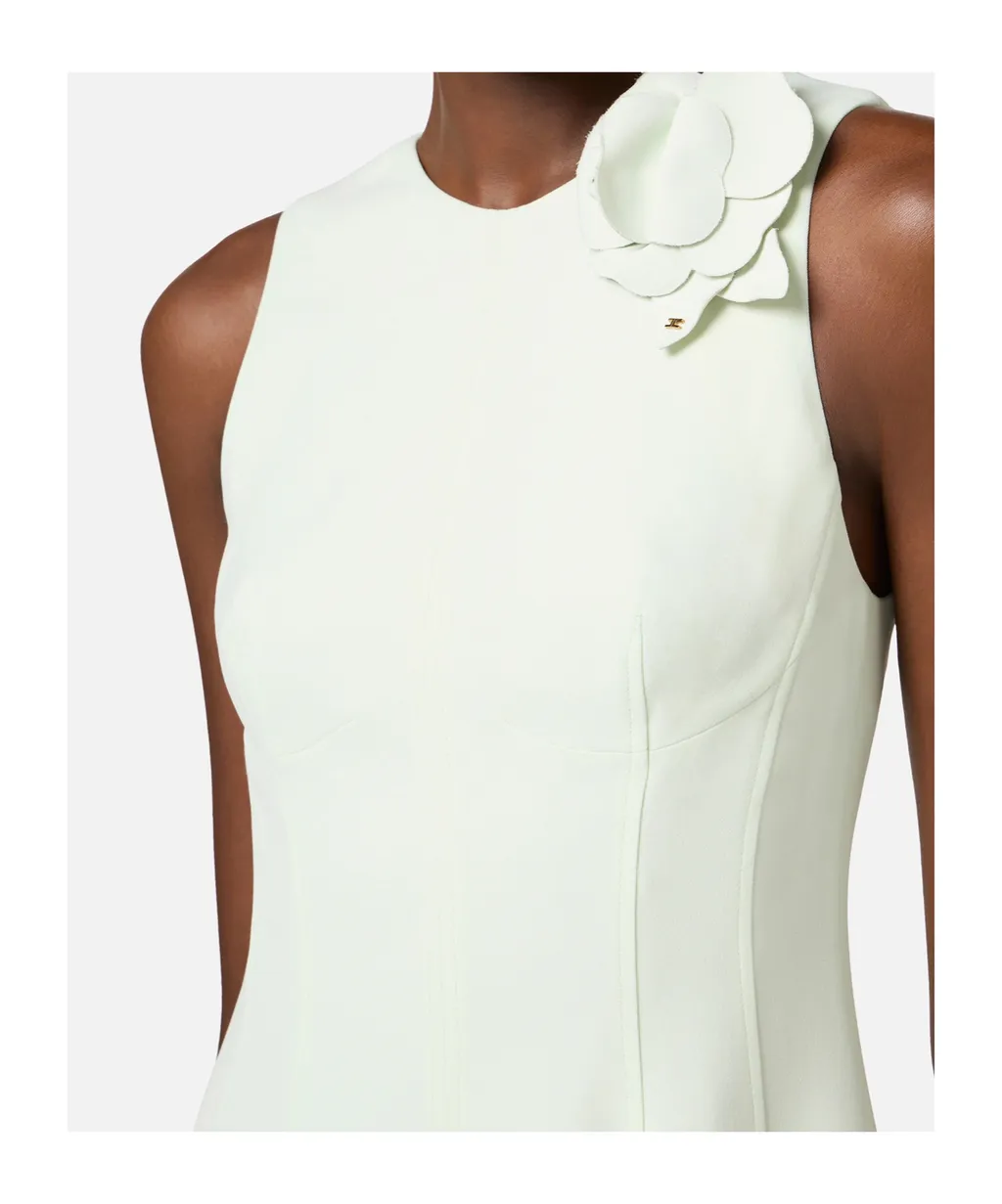 Flared Crepe Dress