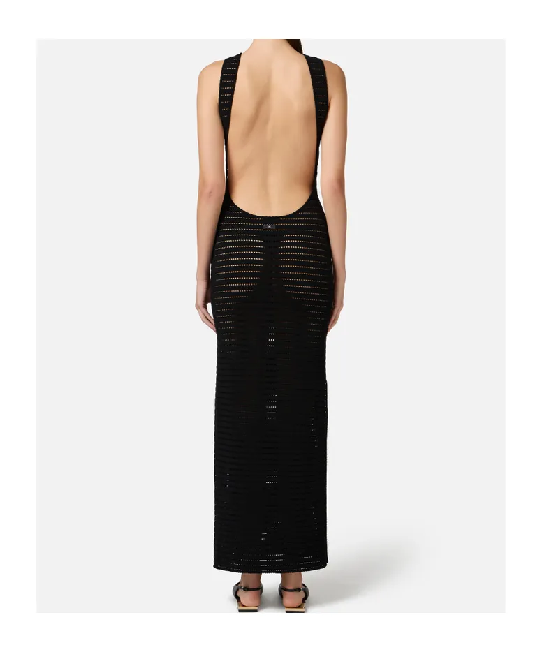 Open-Knit Maxi Dress