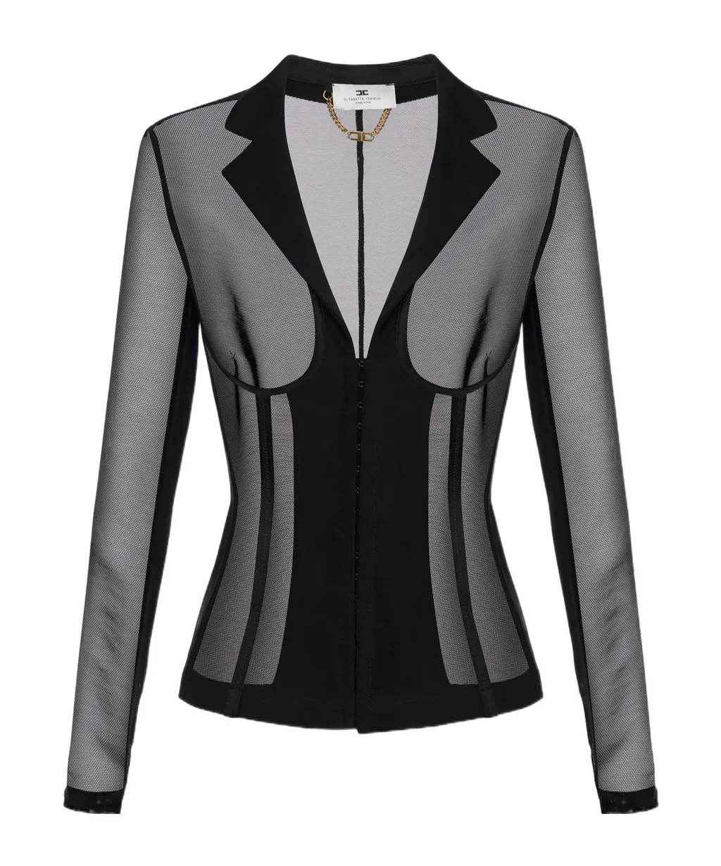 Corset Style Tulle Jacket