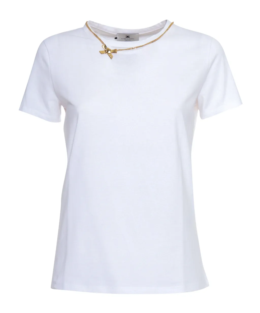 Bow Necklace Jersey T-Shirt
