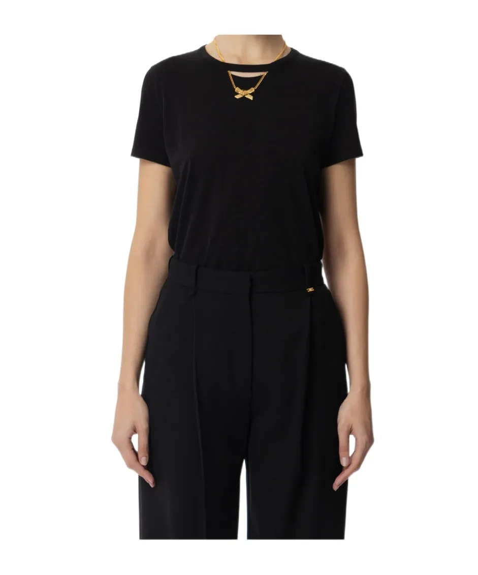 Bow Necklace Jersey T-Shirt