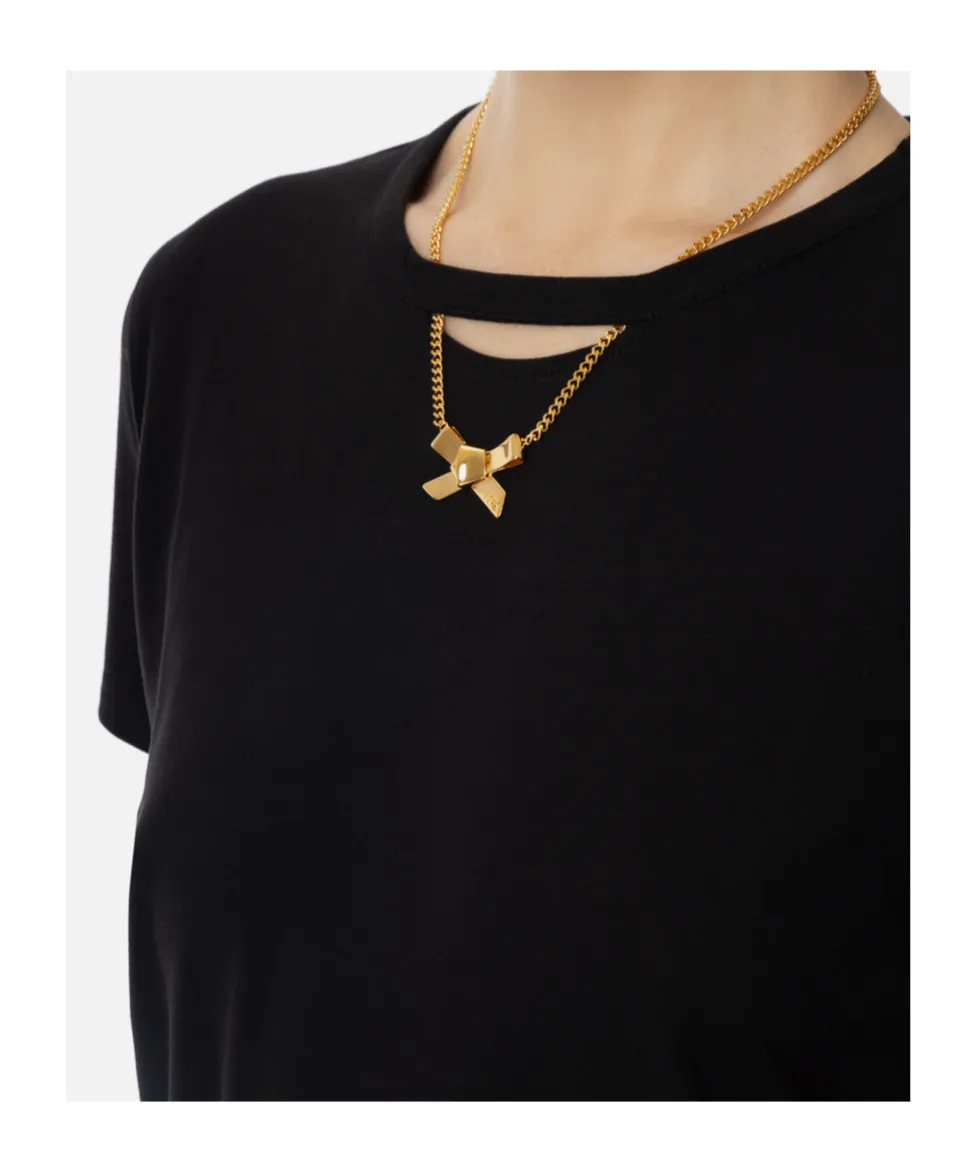 Bow Necklace Jersey T-Shirt