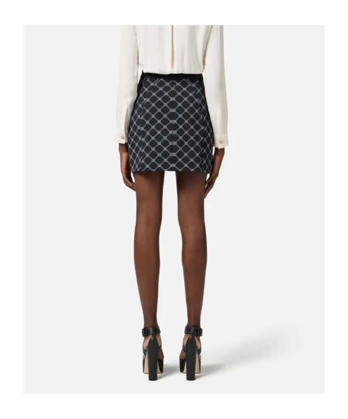 All-Over Printed Mini Skirt