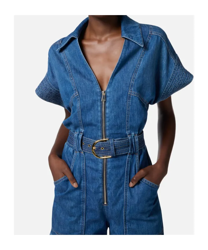 Denim Romper Suit