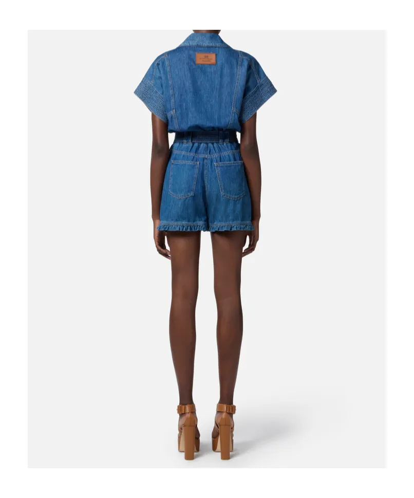 Denim Romper Suit