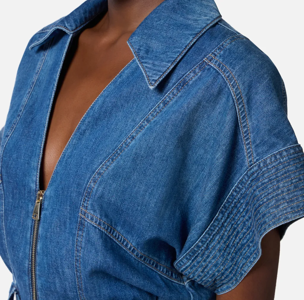Denim Romper Suit