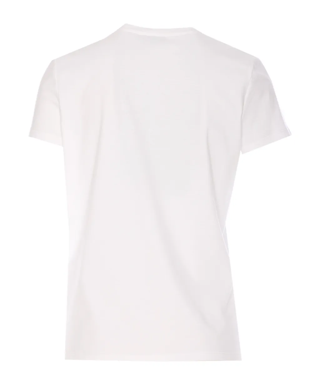 Jewelled Brooch Jersey T-Shirt