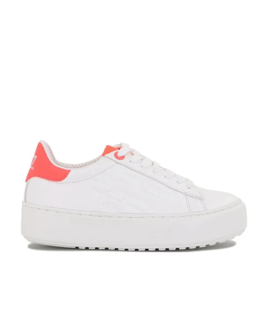 Logo-Patterned Lace-Up Casual Sneakers