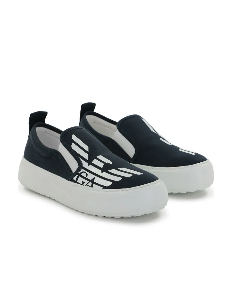 Logo Round-Headed Casual Sports Shoes