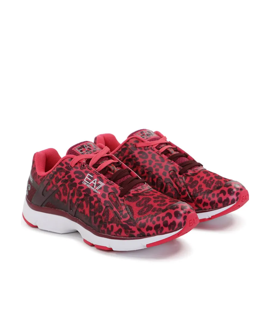 Logo Leopard Print Casual Sports Shoes