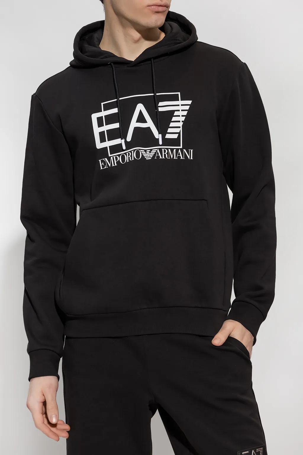 Logo-Print Drawstring Hoodie