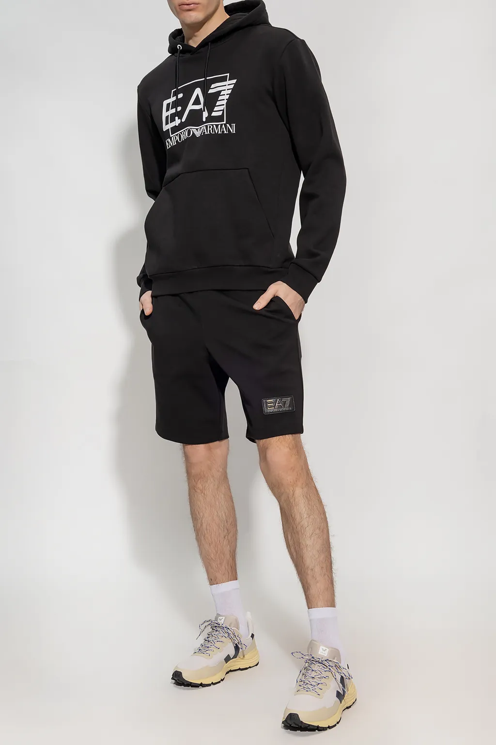 Logo-Print Drawstring Hoodie