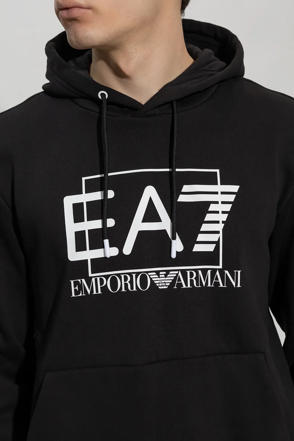 Logo-Print Drawstring Hoodie