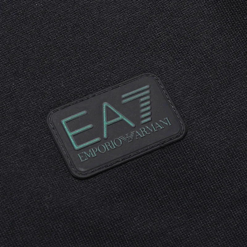 Logo-Print Detail Zipped Hoodie