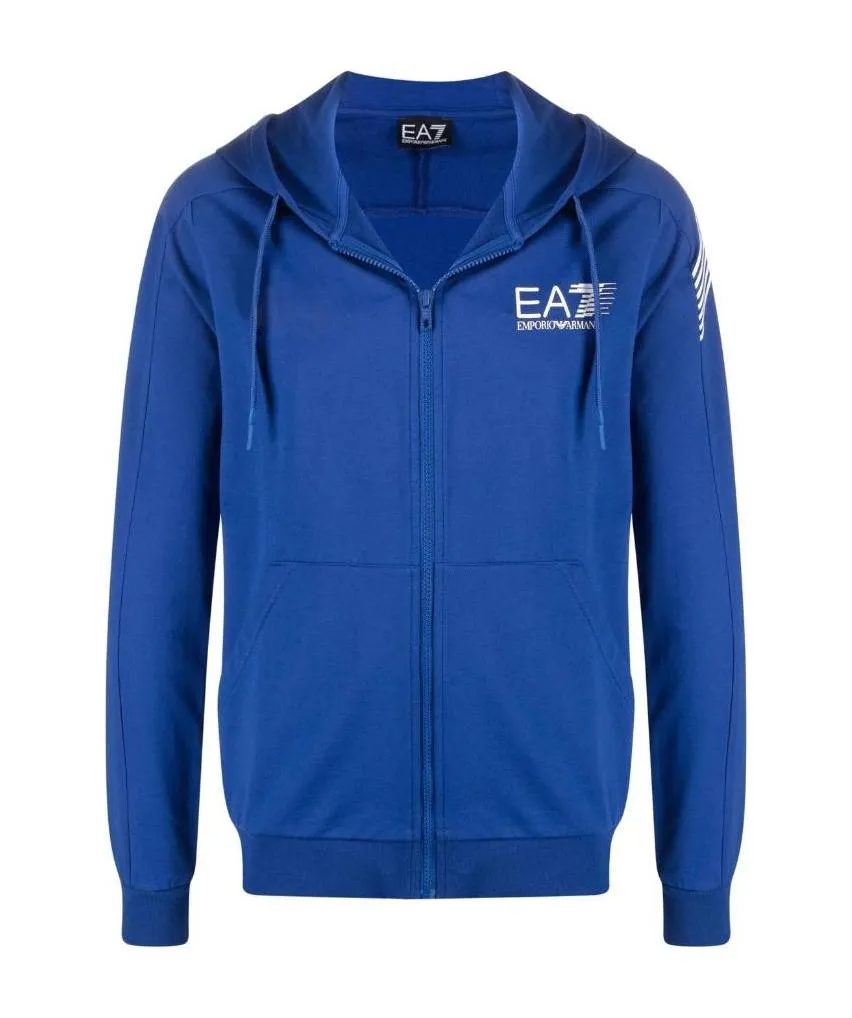 Logo-Print Zip-Up Hoodie