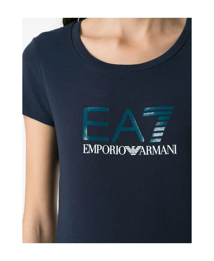 Logo-Print Scoop Neck T-Shirt