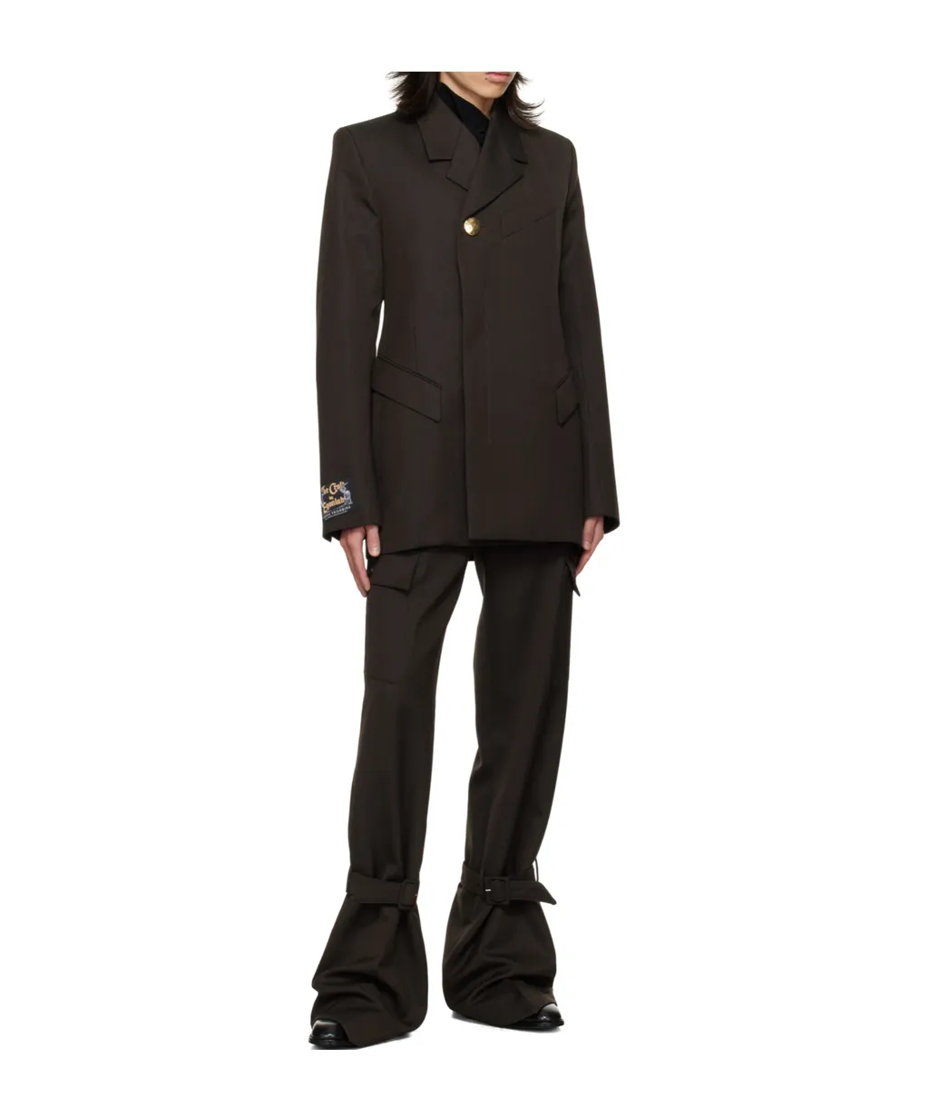 Golden Button Fitted Blazer