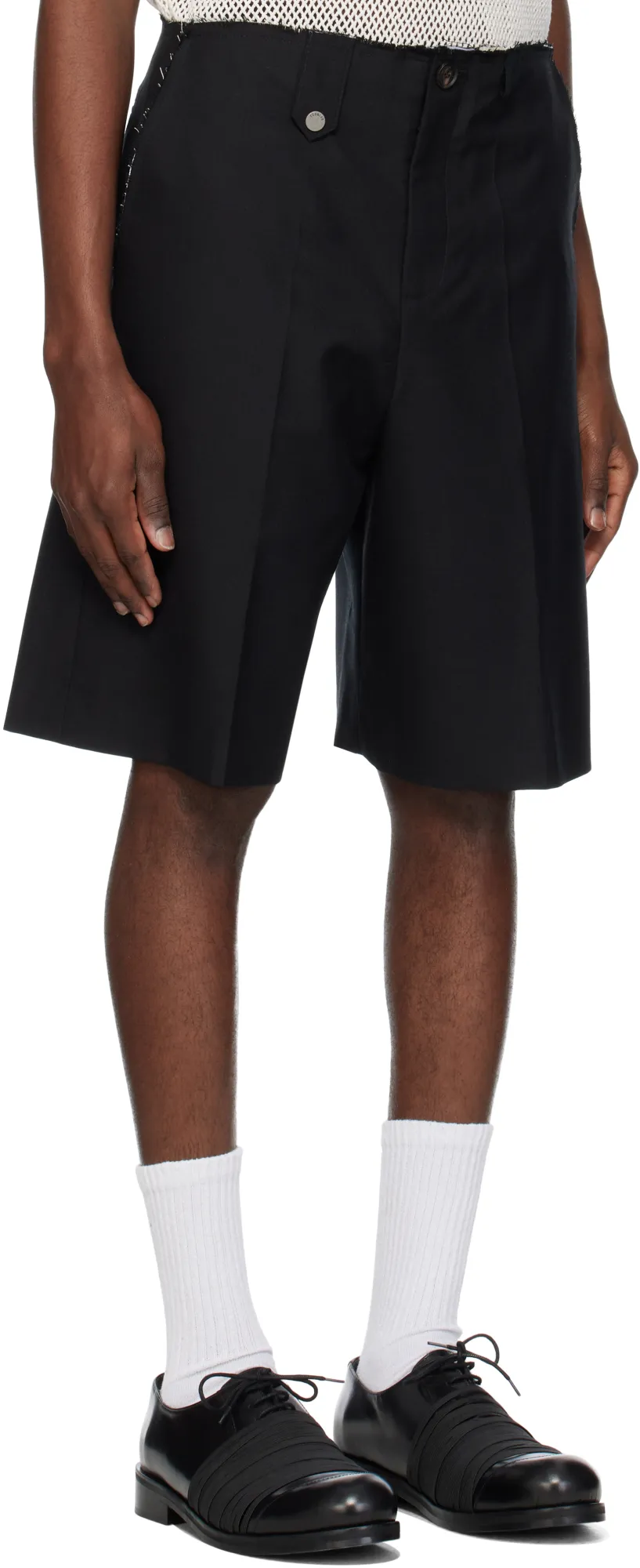 Raw Edges Tailoring Shorts