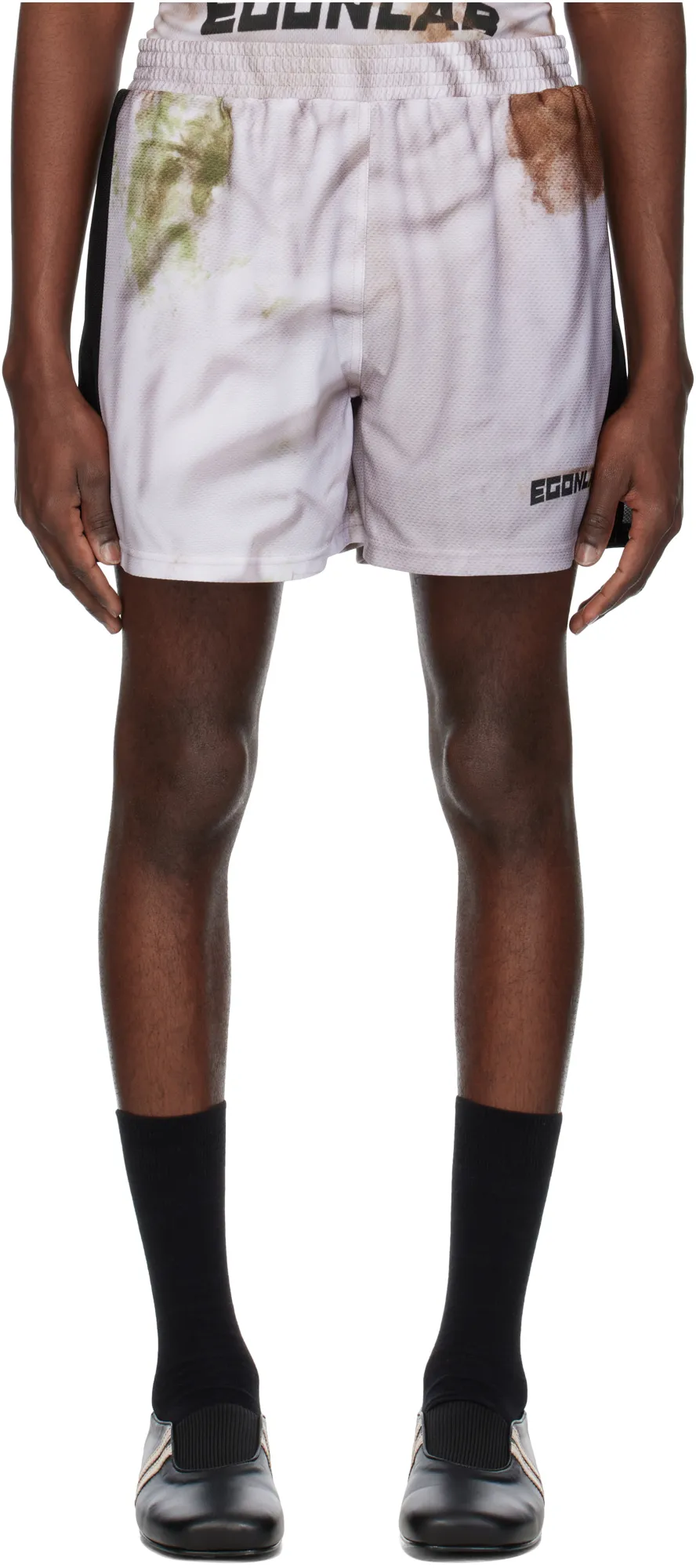 Graphic Print Track Shorts