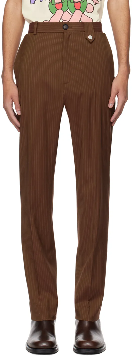 Pinstripe Casual Pants